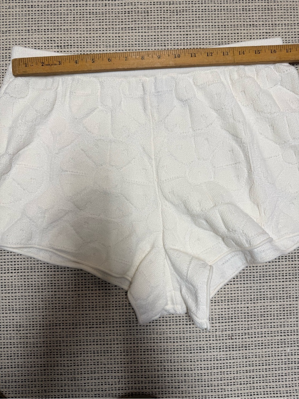 NWOT Roller Rabbit x Target Off White Terry Pattern Shorts - Picture 5 of 6